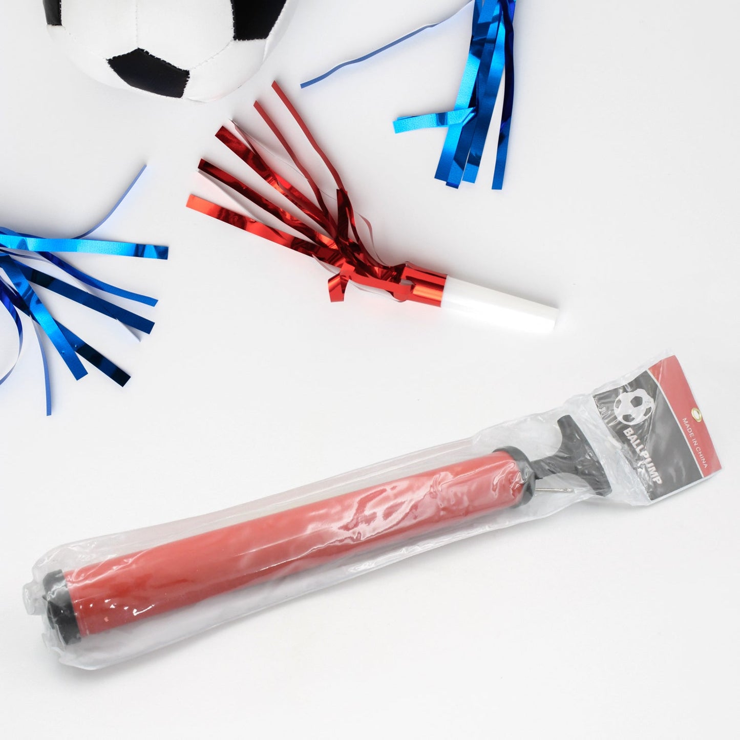 Inflator Air Ball Pump Soft Bouncing Ball Development Kids Toy Sports Plastic Pump For Soccer Basketball Football Volleyball Ball (24 Cm 33.5 Cm)