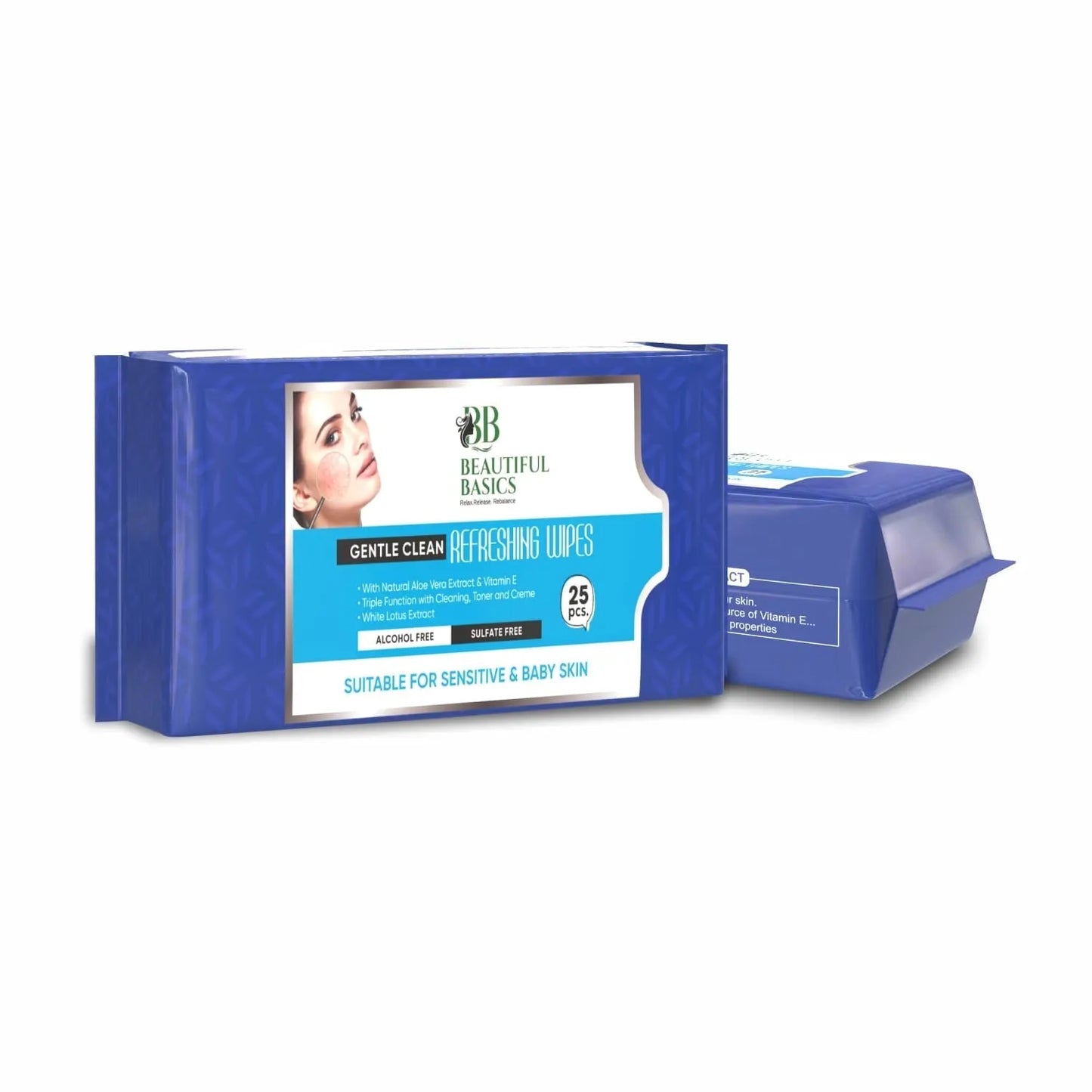 Refreshing Wet Wipes For Face Facial Cleansing Refreshing Skin Hydration Soothing For Skin Ph Balance Alcohol Free Nourishing With Fruit Extract 25 Wipes
