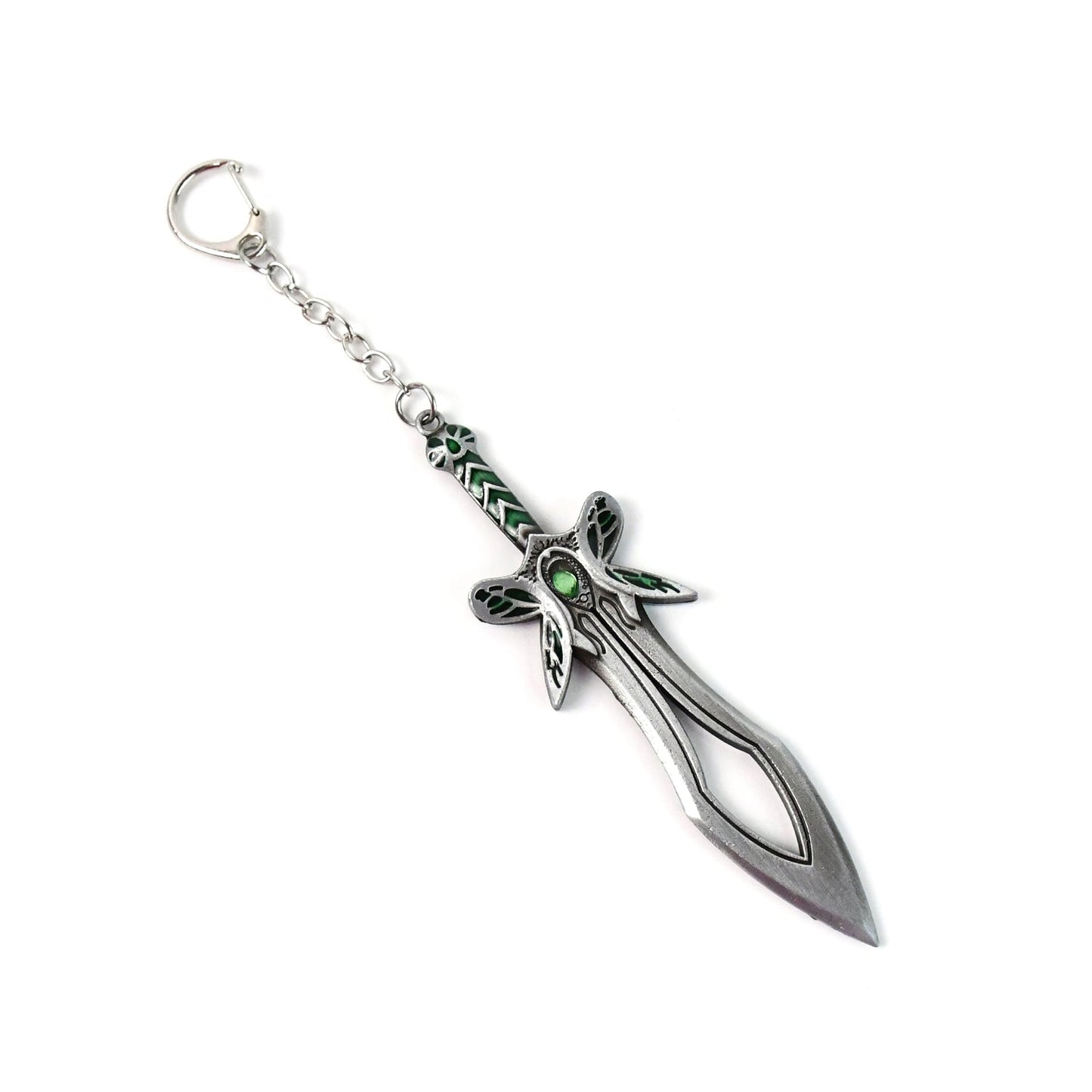 Metal Sword Shape Keychain - Durable Stylish Accessory (1 Pc)