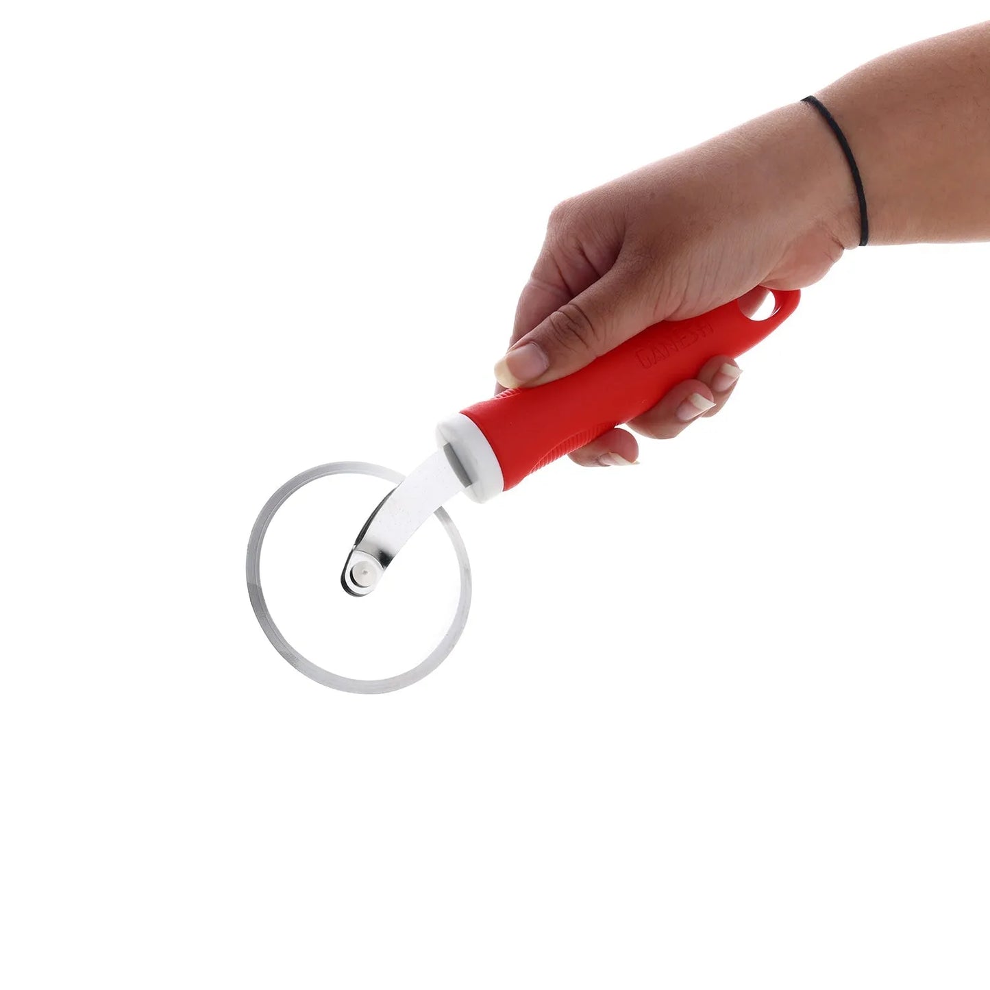 8707 Ganesh Ganesh Pizza Pastry Cutter Wheel Pizza Cutter (Stainless Steel)