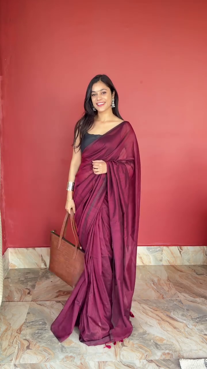 Handwoven Soft Cotton Sarees for Women