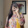 Floral Printed Pure Cotton Kurta Set with Soft Dupatta and Straight Pants – Comfortable and Stylish Ethnic Wear for Everyday and Festive Occasions