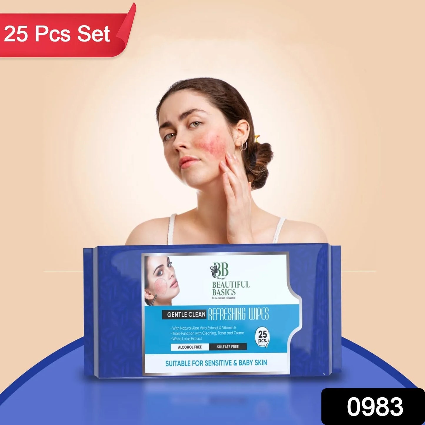 Refreshing Wet Wipes For Face Facial Cleansing Refreshing Skin Hydration Soothing For Skin Ph Balance Alcohol Free Nourishing With Fruit Extract 25 Wipes