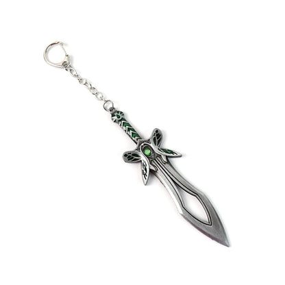 Metal Sword Shape Keychain - Durable  Stylish Accessory (1 Pc)