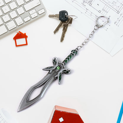 Metal Sword Shape Keychain - Durable  Stylish Accessory (1 Pc)
