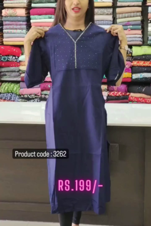 Coral Cotton Printed Kurta For Women