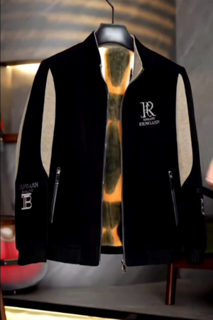 Men Classic Light Quilted Winter Jacket - Black