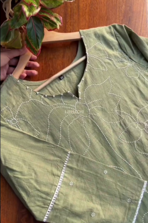 Cotton Suit Set - Green