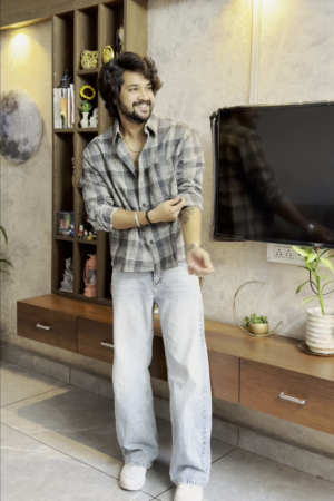 Men’s "Sandstone Drift" Oversized Textured Shirt – Premium Cotton-Linen Canvas