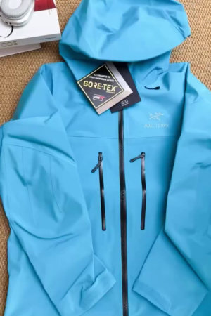 Aqua Blue Waterproof Alpine Shell Jacket