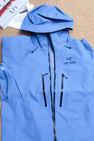 Sky Blue Waterproof Performance Hooded Shell Jacket