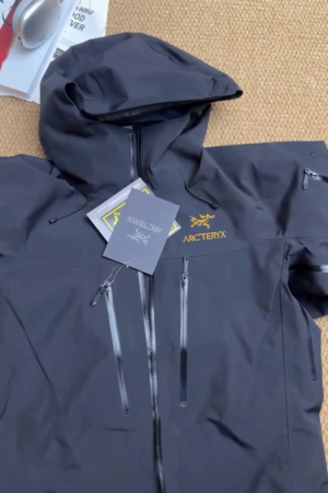 Black Waterproof Performance Hooded Shell Jacket
