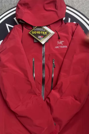 Deep Red Waterproof Insulated Hooded Jacket